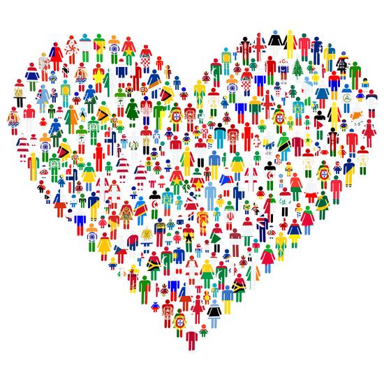 love concept heart made