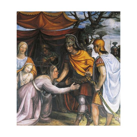 'Alexander's Mother Begging Alexander the Great' Giclee Print