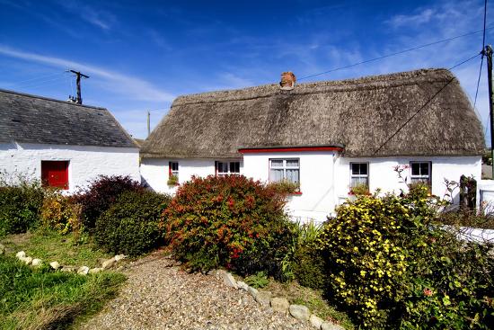 An Irish Thatched Cottage In County Wexford Ireland Photographic