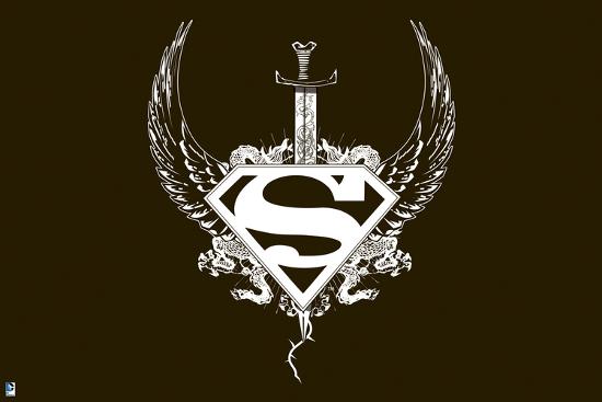 Superman Superman Logo With Wings A Sword And Thorns Prints Allposters Com