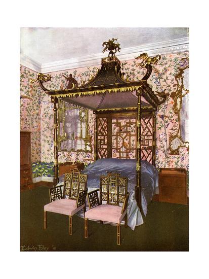 The Chippendale Chinese Bedroom Badminton House Gloucestershire 1911 1912