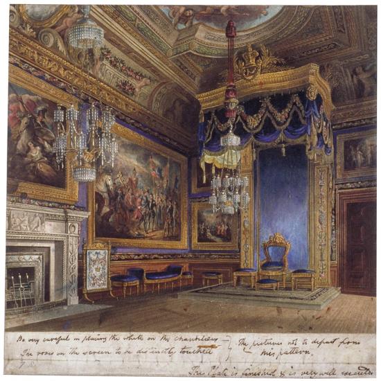Interior View Of The King S Audience Chamber In Windsor Castle Berkshire 1818