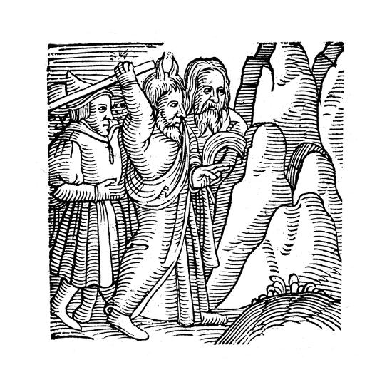 Moses Striking the Rock in the Wilderness and Producing ...