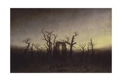 Abbey Among Oak Trees Abbey Among Oak Trees, Ca 1809 Giclee Print by Caspar David Friedrich