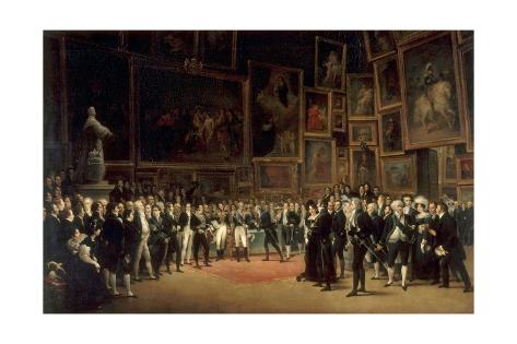 'Charles X Distributing Awards To' Giclee Print FrançoisJoseph Heim
