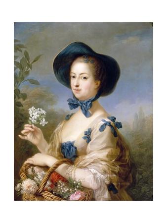 Jeanne Antoinette Poisson Marquise De Pompadour Belle Jardinier Giclee Print Carle Van Loo Allposters Com