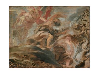 'The Expulsion from the Garden of Eden' Giclee Print - Peter Paul