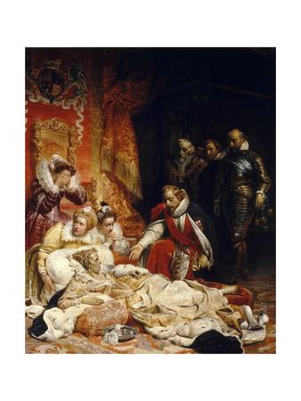 'The Death of Elizabeth I, Queen of England' Giclee Print - Paul
