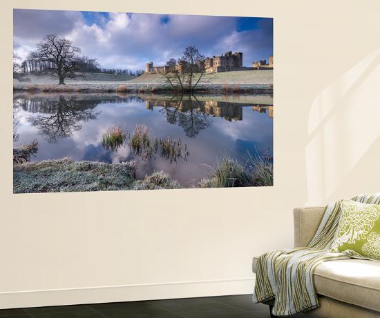 Cold And Frosty Conditions At Alnwick Castle In Northumberland England Winter