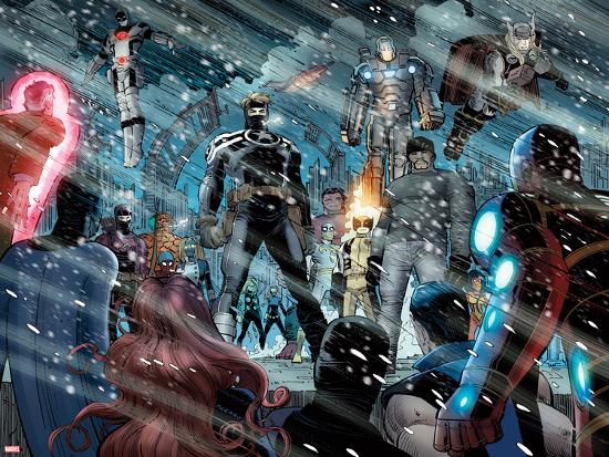 Avengers No8 Captain Marvel Steve Rogers Luke Cage Wolverine War Machine And Thor