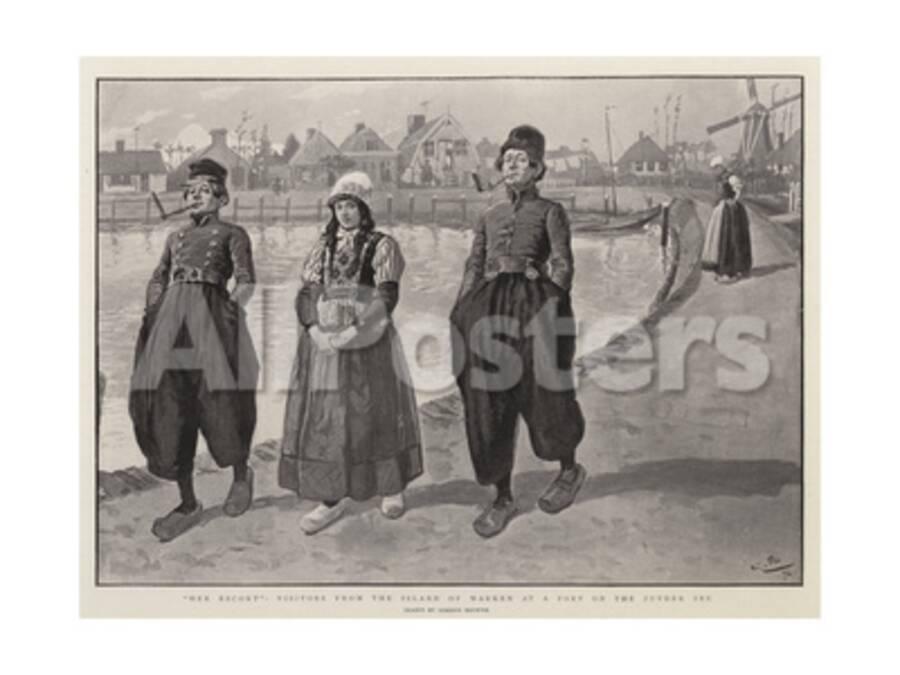 Get Her Escort Visitors From The Island Of Marken At A Port On The For iPhone Free Wallpaper Her Escort Visitors From The Island Of Marken At A Port On The Free HD