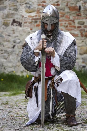 size x 16 8 frame Knight Templar with Historical Sword Reenactment: and