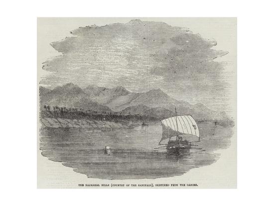 'The Rajmahal Hills (Country of the Santhals), Sketched from the Ganges ...