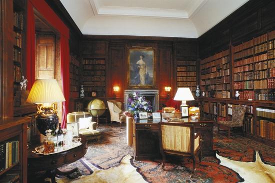 Library Of Dunrobin Castle Golspie Scotland United Kingdom