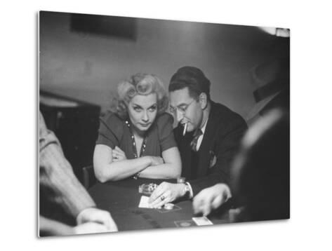 Blackjack Game In Progress At Las Vegas Club