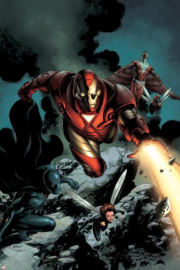 Iron Man No85 Cover Iron Man Falcon Wasp Ant Man Black Panther And Avengers
