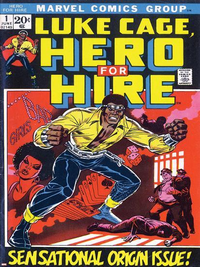Book Cover Returns To Its Origins In >> Marvel Comics Retro Luke Cage Hero For Hire Comic Book Cover No 1 Book Cover Returns To Its Origins In >> Marvel Comics Retro Luke Cage Hero For Hire Comic Book Cover No 1