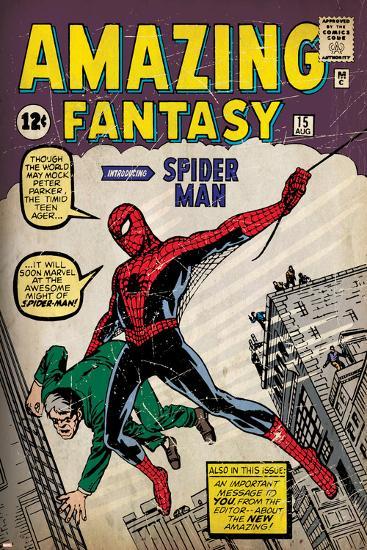 Marvel Comics Retro Amazing Fantasy Comic Book Cover No 15