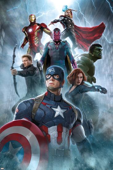 The Avengers: Age of Ultron - Captain America, Black Widow, Hulk, Hawkeye,  Vision, Iron Man, Thor' Posters | AllPosters.com