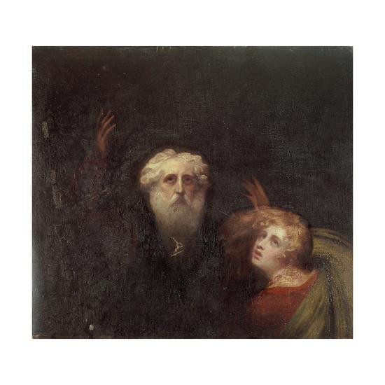 'Prospero and Miranda, Fragment from 'The Tempest', C.1790' Giclee
