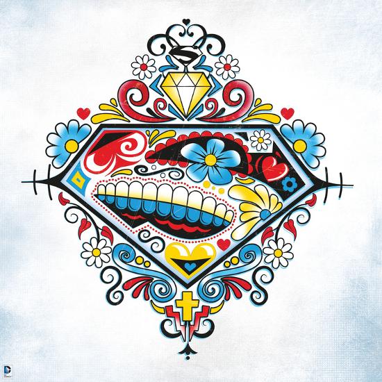 Superman - Logo Graphics Wall Decal at AllPosters.com