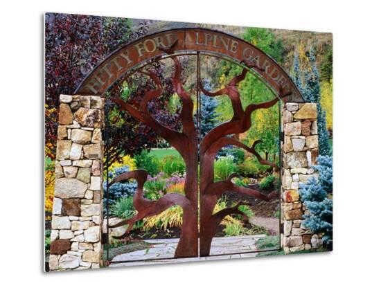 Entrance To Betty Ford Alpine Gardens Vail Colorado Metal Print