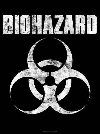 biohazard logo prints at