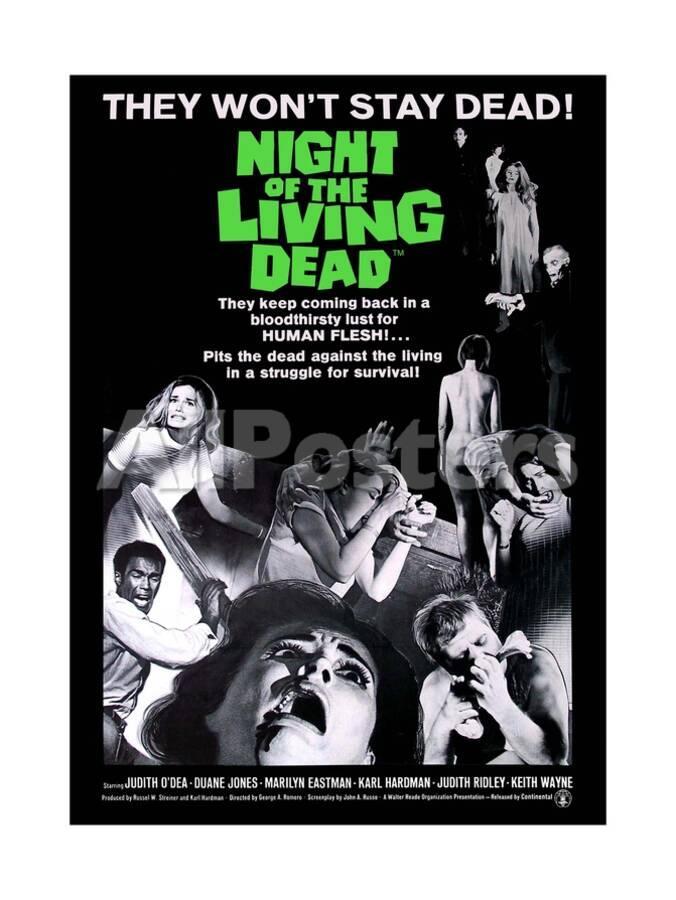 Night Of The Living Dead Movie Poster Poster Allposters Com