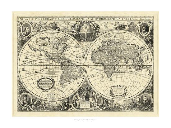 Vintage World Map Poster at AllPosters.com