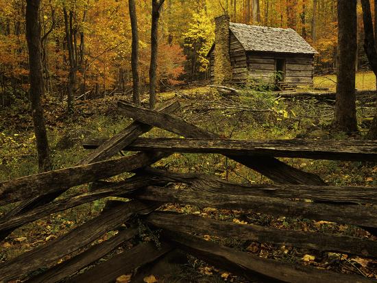 Cole Cabin Great Smoky Mountains National Park Tennessee Usa