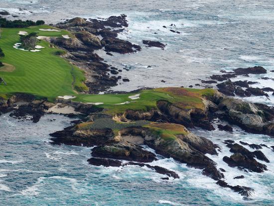 Golf Course On An Island Pebble Beach Links Golf Course On An Island Pebble Beach Links Monterey County California