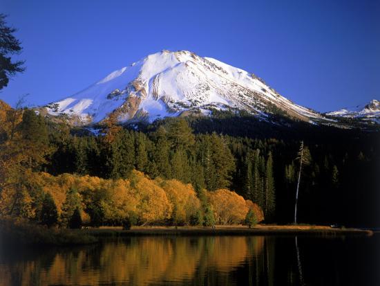 Download 'Mt. Lassen and Manzanita Lake, California' Photographic Print - Jim Corwin | AllPosters.com