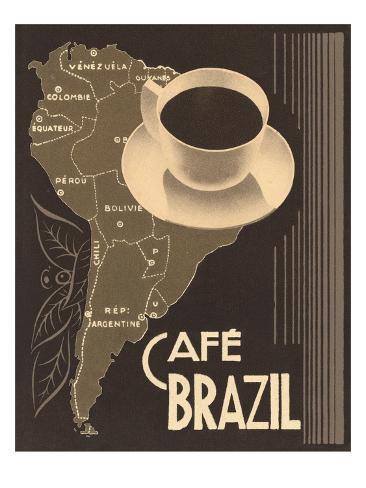 Canvas Art Print /"Cafe Brazil II/"