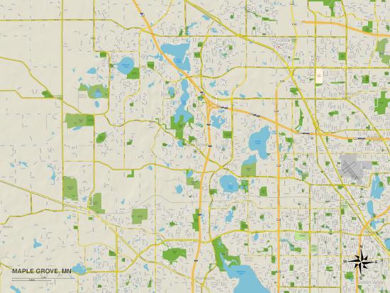 Political Map Of Maple Grove Mn Prints Allposters Com