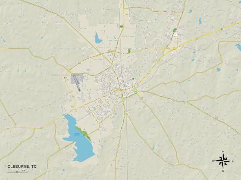 39 Political Map of Cleburne TX 39 - U G PYAXUT0