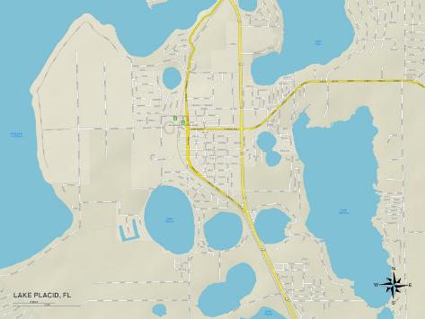 39 Political Map of Lake Placid - U G PYAZ3H0