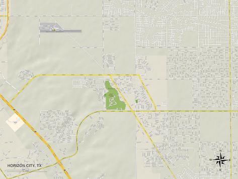 39 Political Map of Horizon City - U G PYB1WW0