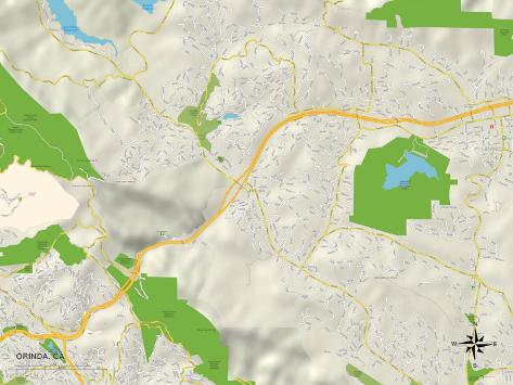 Political Map Of Orinda Ca