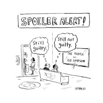 Still Guilty Still Not Guilty Cartoon Premium Giclee Print David Sipress Allposters Com