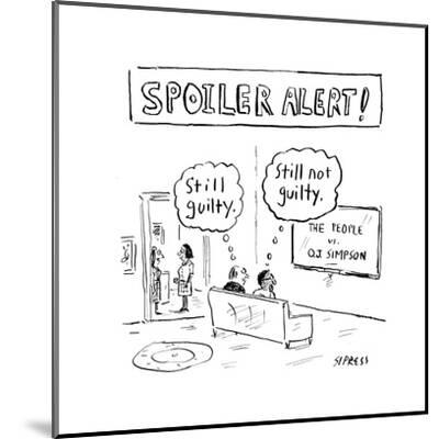 Still Guilty Still Not Guilty Cartoon Premium Giclee Print David Sipress Allposters Com