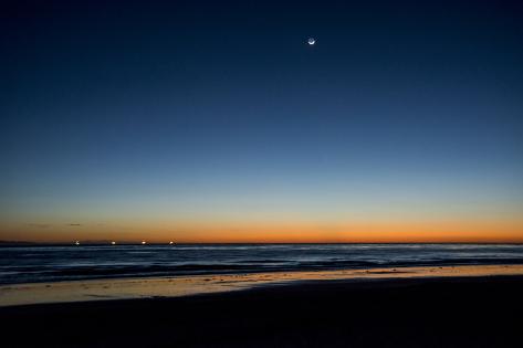 California Carpinteria Santa Barbara Channel Beach At Low Tide