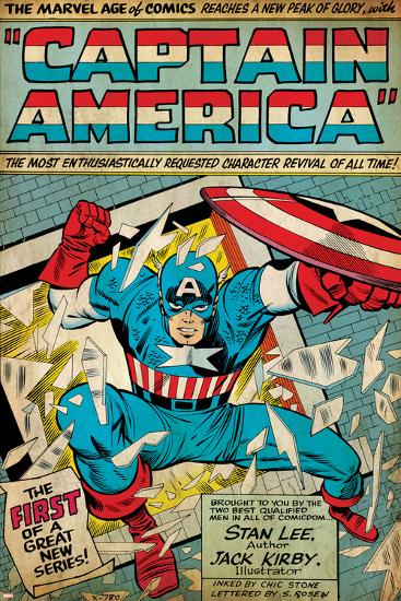 Marvel Comics Retro Style Guide featuring Captain America