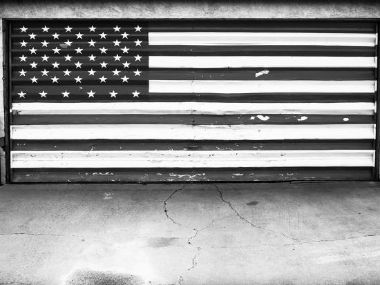 Patriotic American Flag Garage Door Albuquerque New Mexico