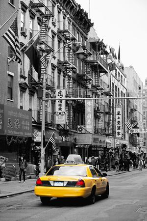 'Taxi Cabs - Chinatown - Yellow Cabs - Manhattan - New York City