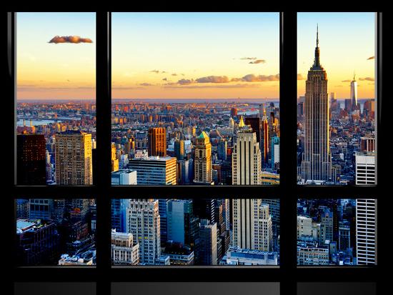 Window View, Empire State Building and One World Trade ...