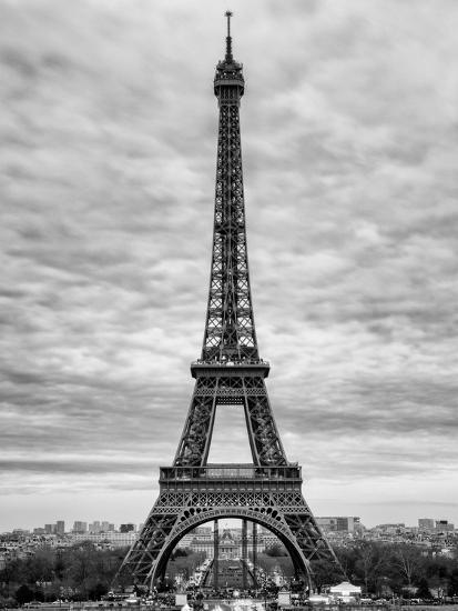 Eiffel Tower, Paris, France - Black and White Photography Photographic