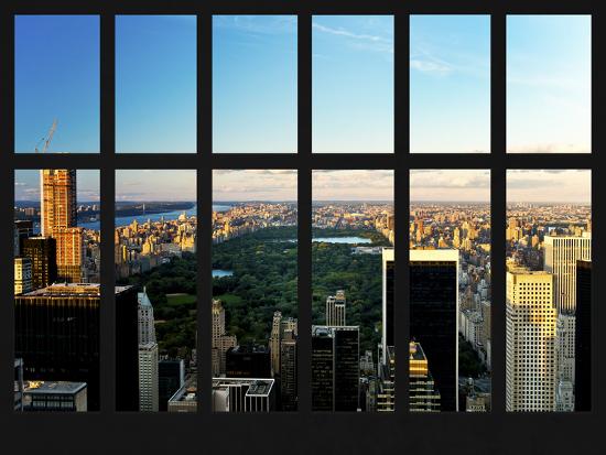 Window View Central Park View Manhattan New York City Usa Photographic Print Philippe Hugonnard Allposters Com