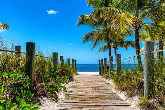 Boardwalk On The Beach Key West Florida Photographic Print By Boardwalk On The Beach Key West Florida