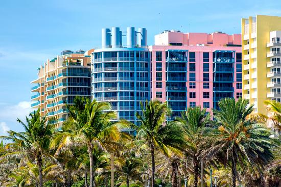Art Deco Colors Architecture Of Miami Beach South Beach Florida Photographic Print Philippe Hugonnard Allposters Com