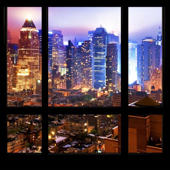 View From The Window Hell S Kitchen Night Manhattan Photographic Print Philippe Hugonnard Allposters Com